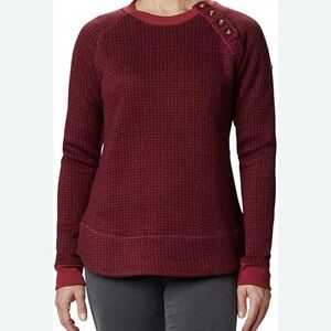 Columbia Fleece Red Plaid Pullover XXL